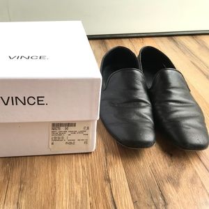 Vince Bray Leather Smoking Loafers